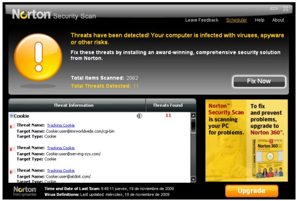 norton security scan screenshot