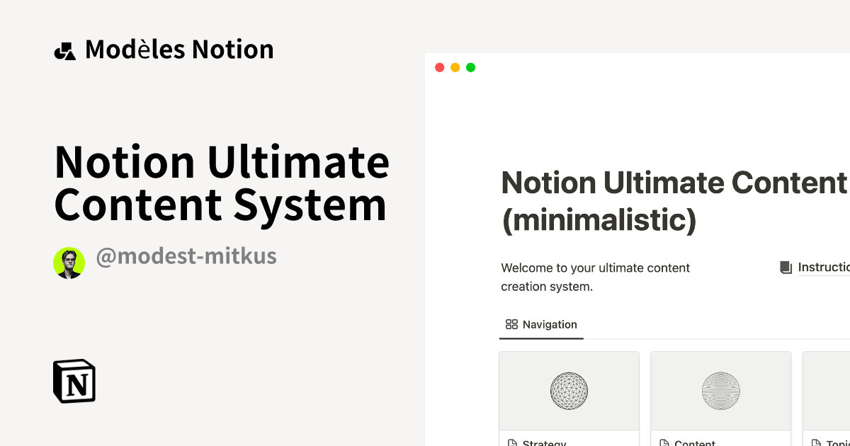 notion ultimate content system
